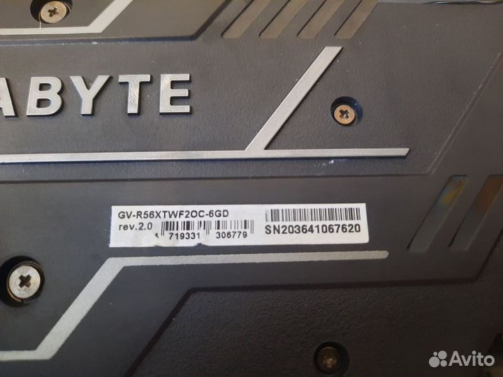 Видеокарта Gigabyte RX5600XT 6Gb