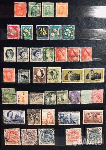 Почтовые марки 1899-1968г.Австралия,Новая Зеландия