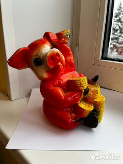 Копилка свинья большая