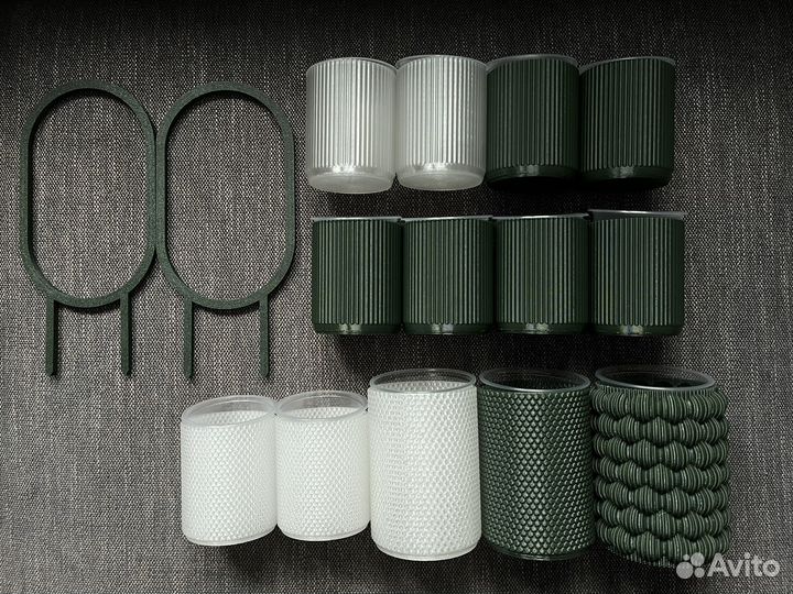 Кашпо 13 шт, опоры 2 шт