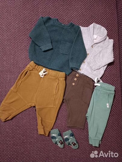 Брендовые вещи пакетом 68 74 80 H&M Zara Плед