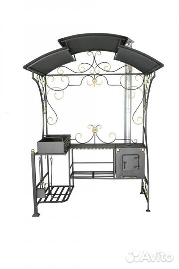 Мангал с крышей