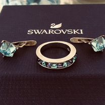 Swarovski серьги кольцо