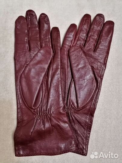 Перчатки женские кожаные новые