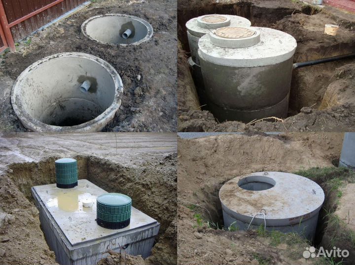 Септики, выгребные ямы, канализация