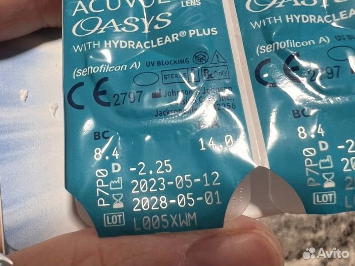 Линзы acuvue oasys 2.25