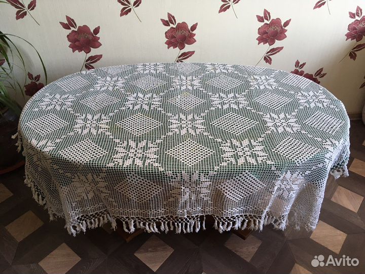 Скатерть подзор рушник салфетка кружевная СССР