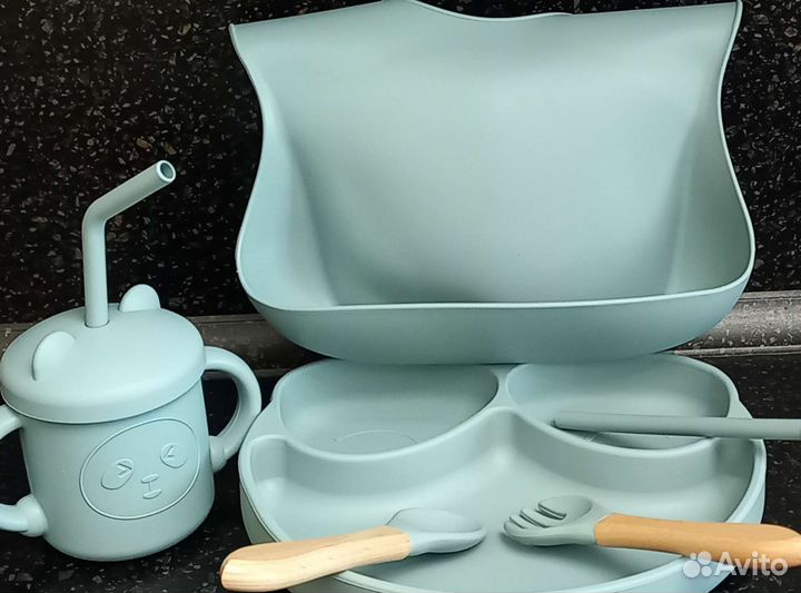 Силиконовая посуда для малышей