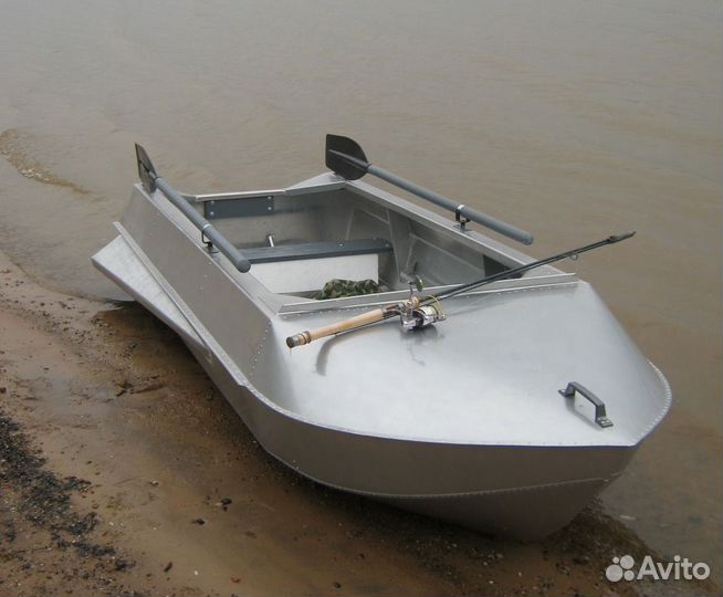 Дюралевая лодка Романтика-Н 3 м., новая, с булями