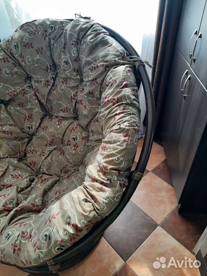 Кресло качалка ротанговое