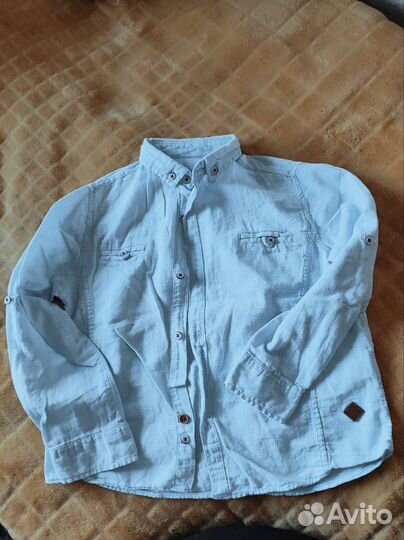 Рубашка из льна детская