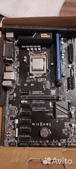 Gigabyte h110 d3a+celeron g3900+куллер+8gb