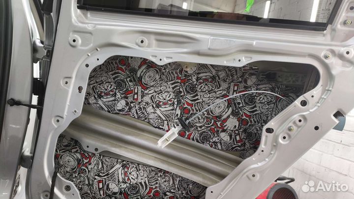 Шумоизоляция 4 дверей