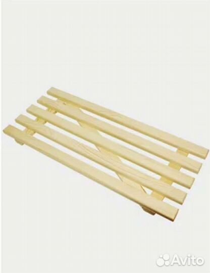 Деревянная решетка-полка в ванную 700*300*40