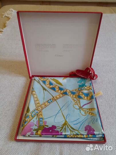 Новый шелковый платок Cartier, оригинал