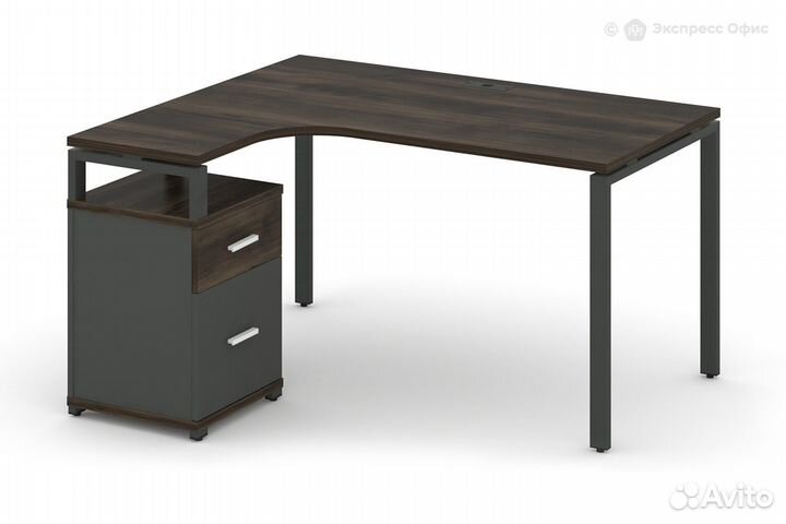 Стол письменный эргономичный левый Concept CN.SA-306(L) W