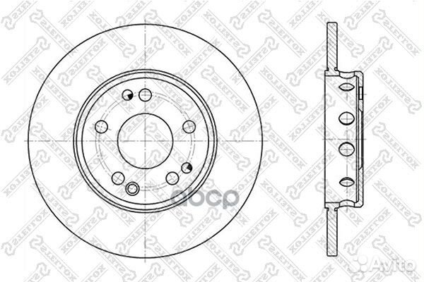 6020-3309-SX диск тормозной передний MB W124 2