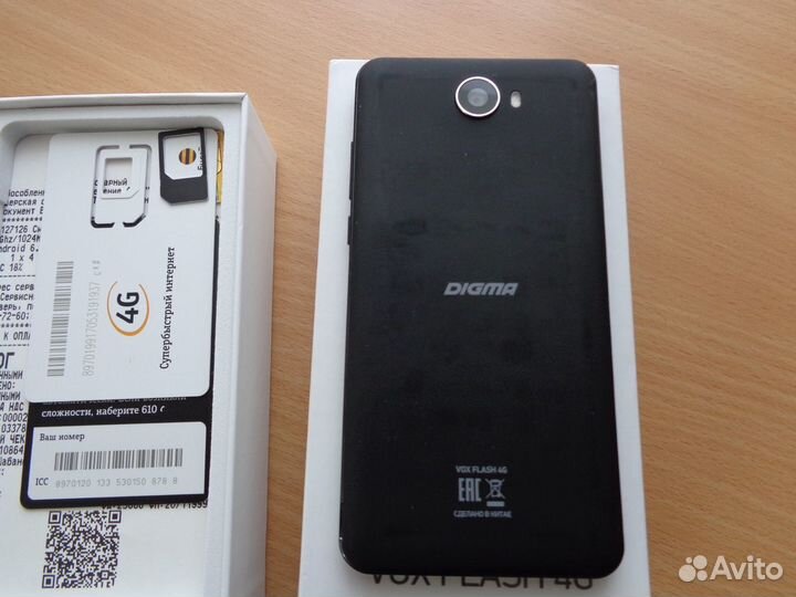 DIGMA Vox Flash 4G, 8 ГБ