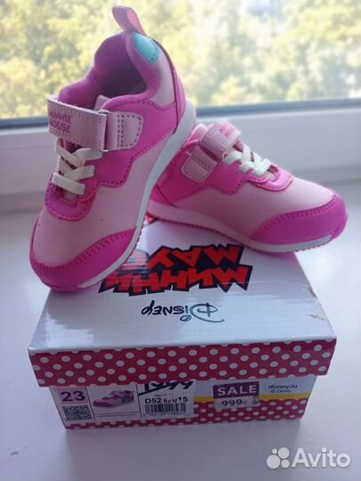 Кроссовки Минни Маус 23 размер для девочки