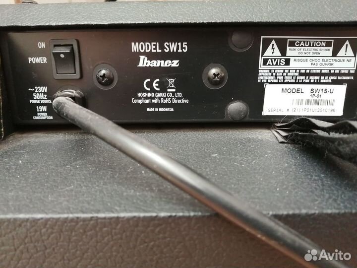 Басовый комбоусилитель ibanez SW15