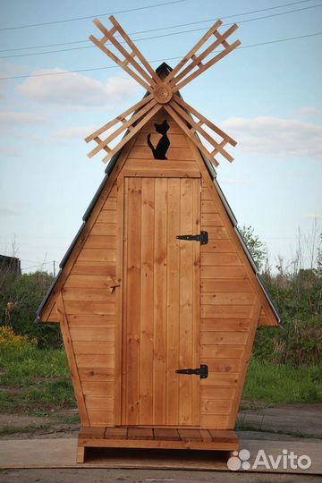 Дачный туалет деревянный Р535