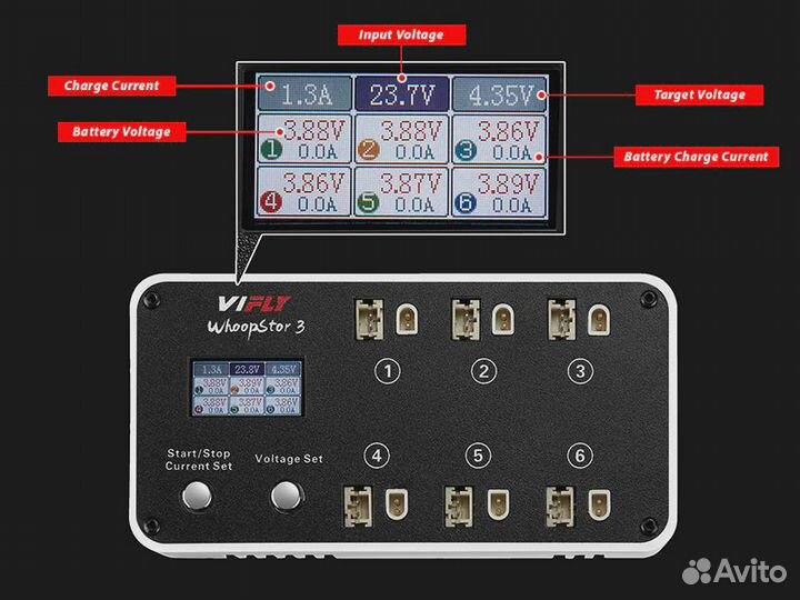 Зарядное устройство Vifly WhoopStor V3