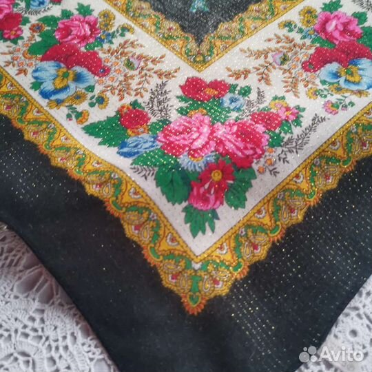 Платок с люрексом Винтаж