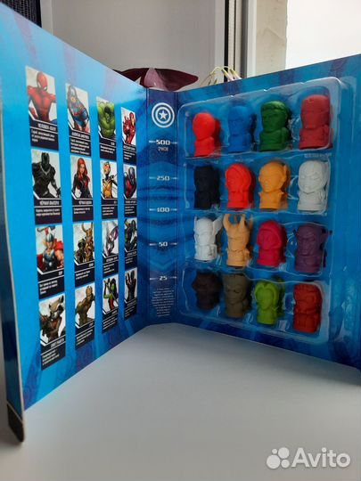 Ластики стиратели «Marvel»