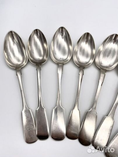 Набор столовых ложек 9 шт. Серебро 84 пр, 630 г