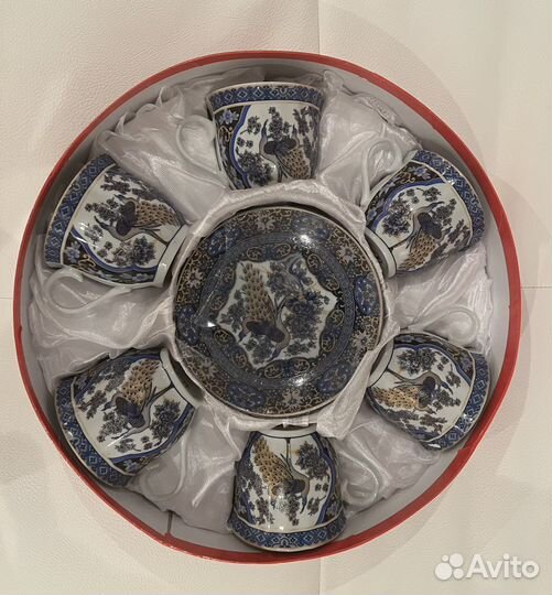 Чайный сервиз на 12 предметов «Синий павлин»