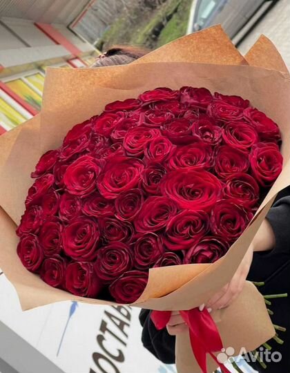 Розы букет цветов 51