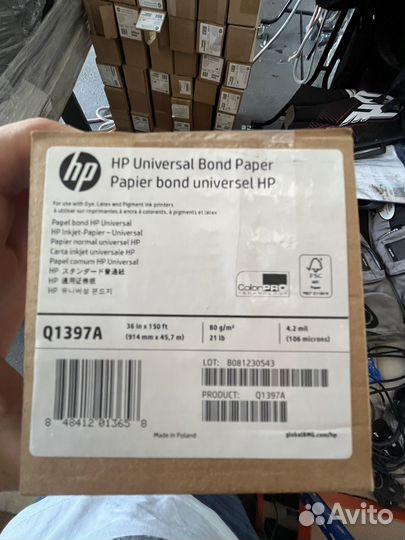Новая бумага плоттера HP Q1396A Q1397A
