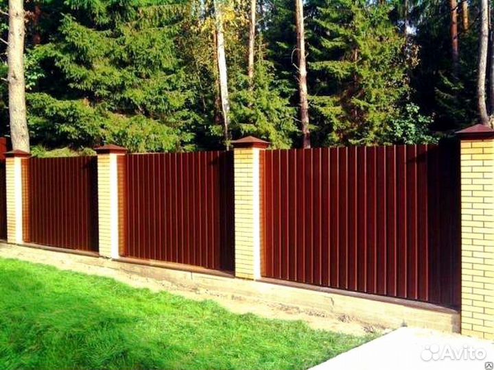 Забор из профнастила