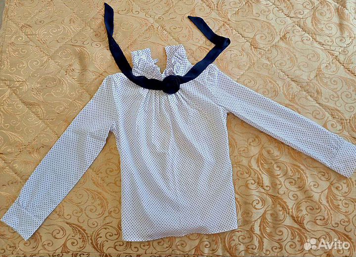 Блузка белая школьная