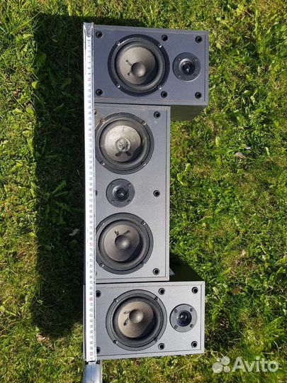 3 колонки акустические активные каждая 15w