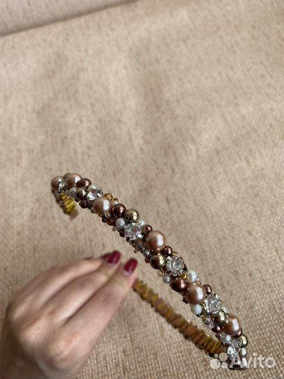 Ободок из бусин