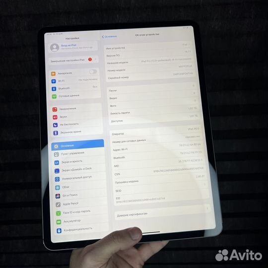 iPad Pro 12.9 4th “2020” 1tb Cellular