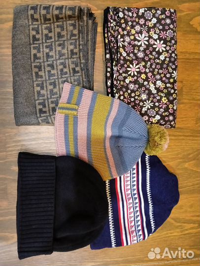 Шапка и шарф мужской