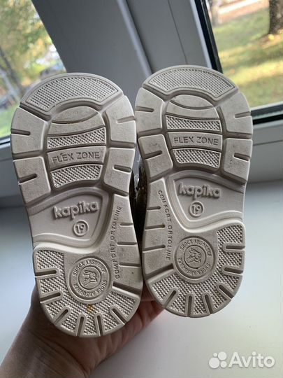 Ботинки Kapika для девочки демисезон 19 (12,5)