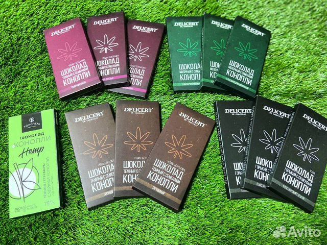 Молочный шоколад с ядрами конопли, 80 гр