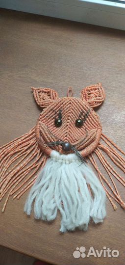 Макраме лисичка