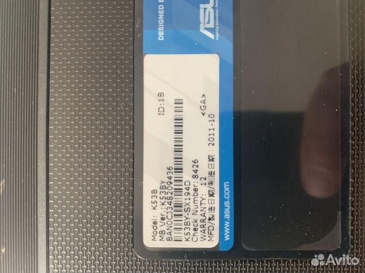 Ноутбук Asus K53B