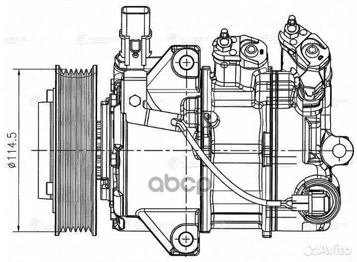 Компрессор кондиционера KIA optima 15- lcac0812