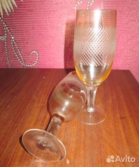 Фужер,тонкое стекло -2 шт одним пакетом, СССР