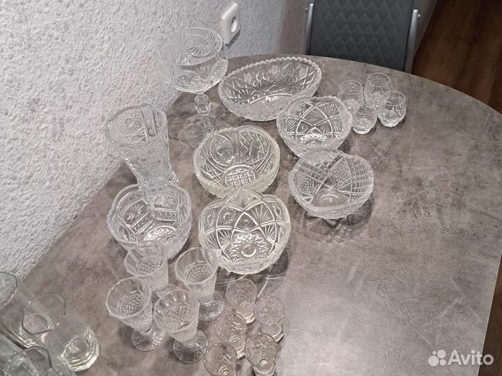 Ваза хрустальная