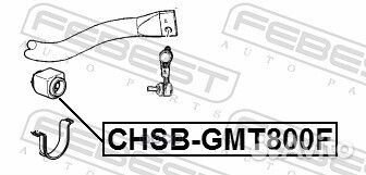 Втулка переднего стабилизатора D34 chevrolet TR