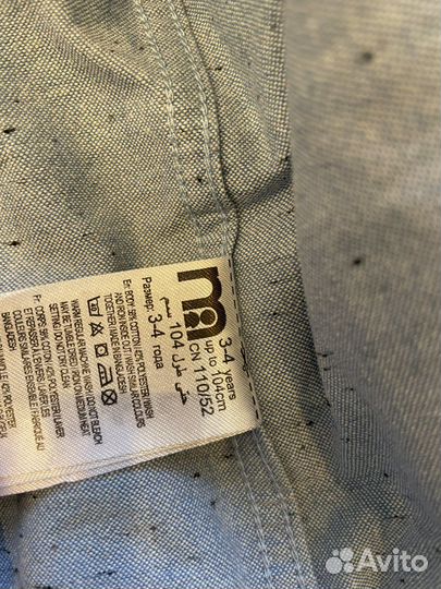 Рубашка mothercare 110