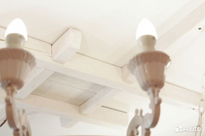 Люстры Каролина деревянная колесо