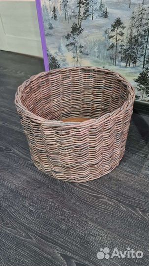 Корзина ручной работы с толстым дном