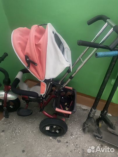 Детский велосипед с родительской ручкой